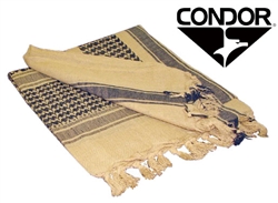 Condor Tactical Shemagh Face, Neck, and/or Head Wrap ( TAN / Black )
