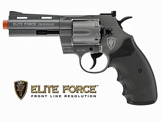 Elite Force Full Metal Frame 4 Inch CQB CO2 Revolver Airsoft Pistol Gunmetal Grey