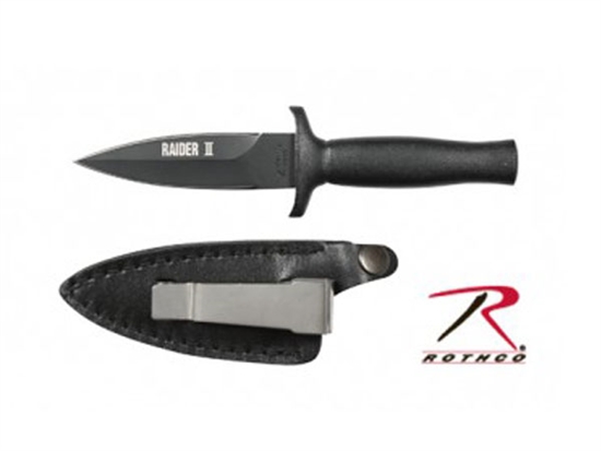 3139 Rothco Raider II Stainless Steel Matte Black Boot Knife