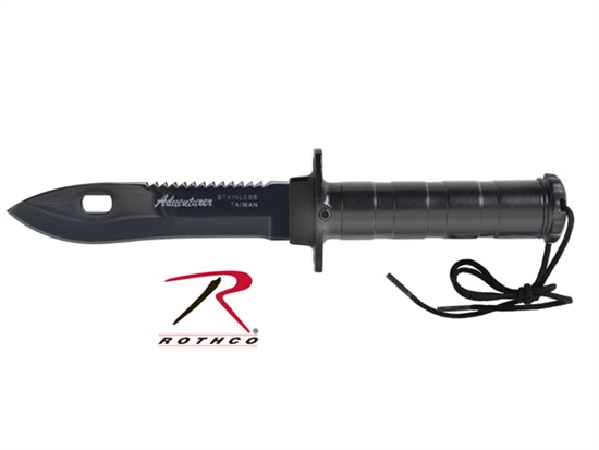 3335 Rothco Adventurer Survival Knife Kit Black