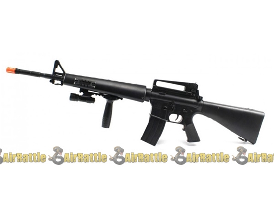 94448 Black Guard Tactical M16-A2 Vietnam Carbine Spring Airsoft Gun