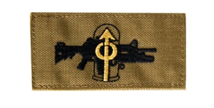 Lancer Tactical M203 Grenadier Patch with Velcro ( Tan )