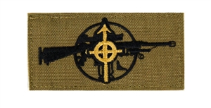 Lancer Tactical Designated Marksman Patch with Velcro ( Tan )