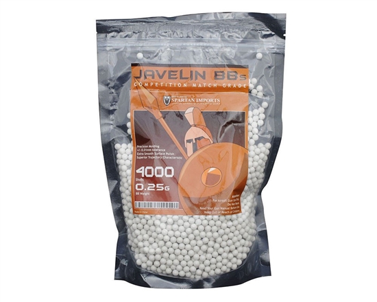 Javelin 0.25g BB's - 4,000 Rounds