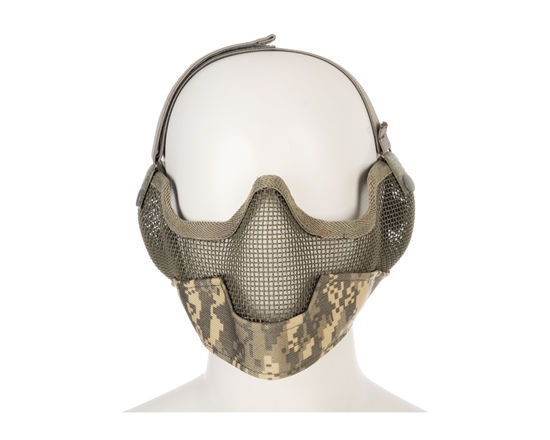 2G Striker Full Metal Face Mask w/ Ear Guard - ACU