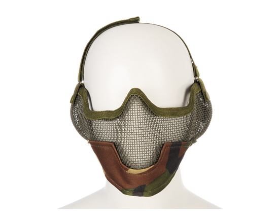 2G Striker Full Metal Face Mask w/ Ear Guard - Jungle Camo