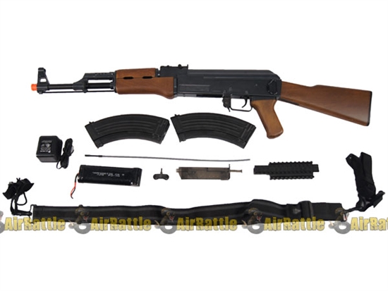 CM028 Cyma AK-47 CM028 Deluxe Edition Airsoft Metal Gearbox AEG Gun Package