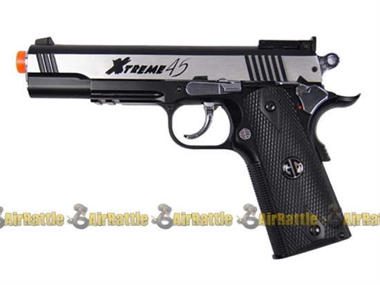 G&G Xtreme 45 CO2 Airsoft Pistol ( Silver ) FULL METAL Blowback M1911 (510 FPS)
