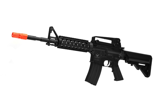 Echo1 Genesis M4 RIS Carbine Airsoft AEG Gun w/ Case, Sight, BBs, & More
