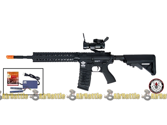 G&G Combat Machine CM16 R8-L Airsoft Electric RIS M4 AEG Gun ( w/ 9.6V Battery & Smart Charger )