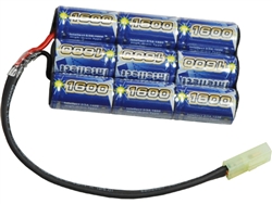 PEQ Box Intellect Small Connector 10.8V 1600mAh NiMH Airsoft Battery