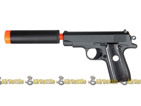G2A Capa Metal Airsoft Spring Action Pistol w/ Mock Suppressor