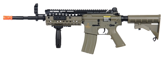 Lancer Tactical M4 S-System AEG Airsoft Gun Dark Earth