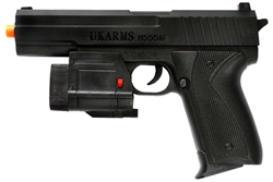 Airsoft Tactical Pistol with Laser & Flashlight