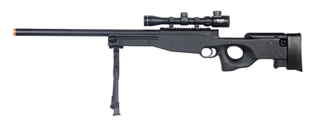 450 FPS DE AWP TYPE 96 Bolt Action Airsoft Sniper Rifle w/ 3-9x32 Scope & Bi-Pod MK96 Shadow Ops Gun