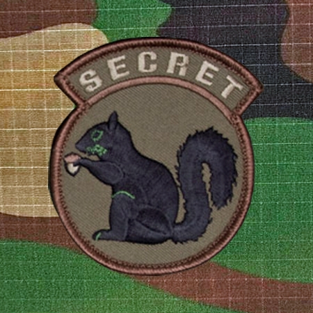 Mil-Spec Monkey Secret Squirrel Velcro Patch ( Forest )