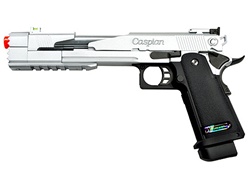 WE 7" Silver Full Metal DRAGON Gas Blowback Airsoft Hand Gun Custom 1911 Pistol Pistols WE-024