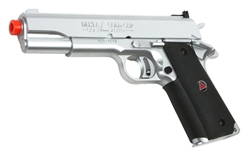 Colt 1911 Delta Elite Silver Airsoft Pistol Spring Action Officially Licensed Hand Gun