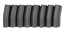 BOX of M4 / M16 130 Round Mid-Cap Magazine Pack of 8 Made By MAG - Black