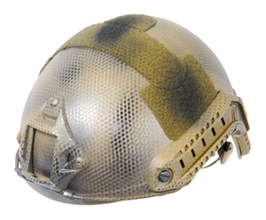 Lancer Tactical FAST MH Type Helmet w/ Rail and NVG Mounts ( Navy Seal Tan )
