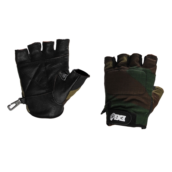 Enola Gaye Half Finger Tactical Airsoft Gloves - Camo