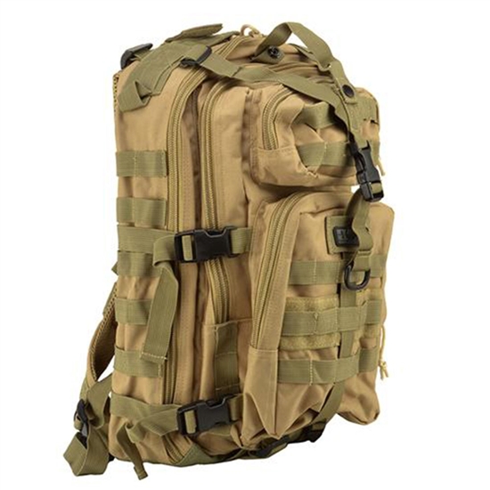 Gen X Global Mini Tactical Backpack w/ Molle Attachments - Tan