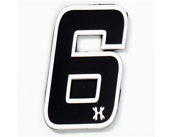 HK Army Airsoft Rubber Velcro Patch - Number 6