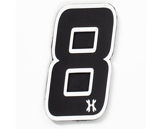 HK Army Airsoft Rubber Velcro Patch - Number 8