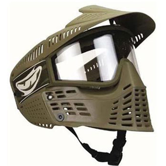 JT Tactical Flex Spectra Full Face Airsoft Mask w/ Thermal Lens - Olive