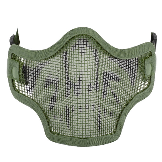 Valken Tactical 2G Wire Mesh Airsoft Face Mask - Green Skull