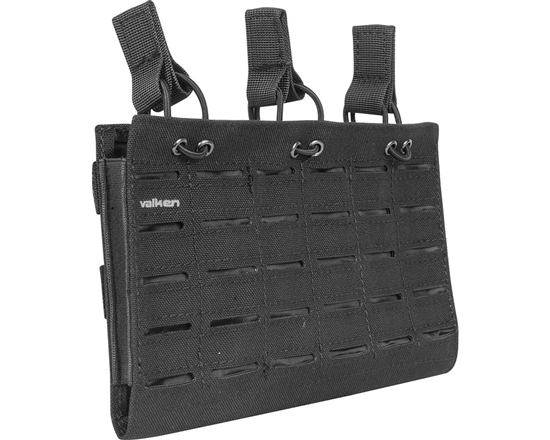 Valken Tactical Vest Accessory Pouch - Three Magazine Multi-Rifle Pouch LC (Black)
