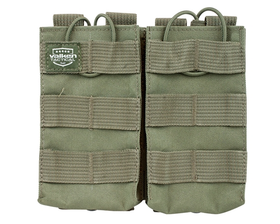 Valken Tactical Vest Accessory Pouch - Two Magazine AR Pouch (Green)