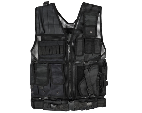 Warrior Tactical Vest - Crossdraw - Black