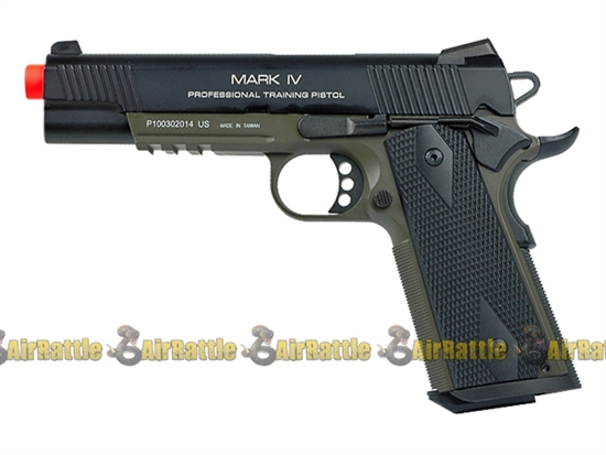 KWA Full Metal 1911 Mark IV PTP Airsoft Gas Blowback Pistol ( OD Green )