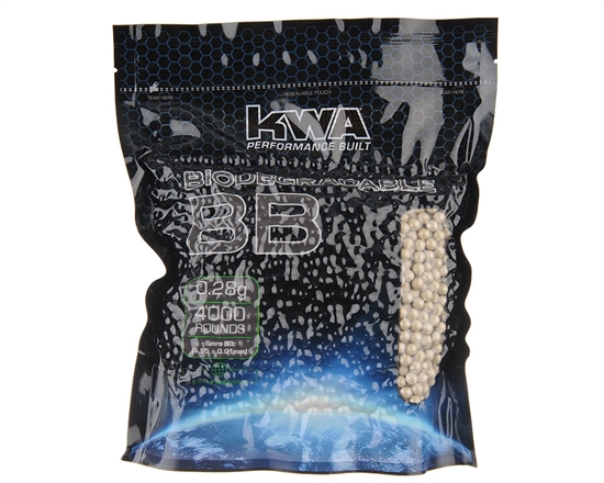 KWA Biodegradable (4,000) .28g Super Precision Airsoft BBs