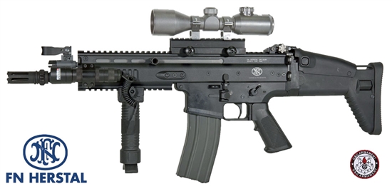 G&G Full METAL FN Herstal SCAR CQC Airsoft AEG Gun Licensed w/ CyberGun