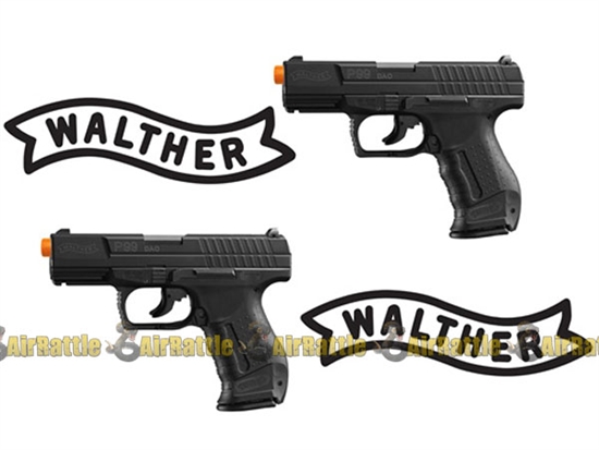 Walther Dual P99 Airsoft Pistols With Target Officially licensed Hand Guns By Umarex