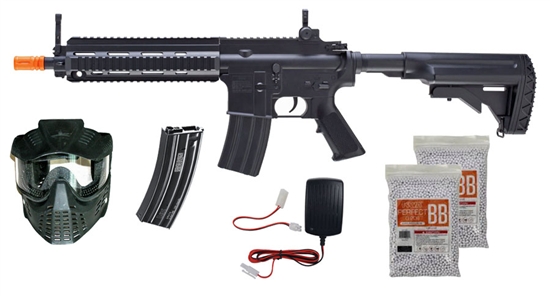 2279042-PKG, Starter Package - H&K 416 AEG Airsoft Rifle Full Auto Electric Guns, Package, Starter, H&K 416, AEG, RIS,