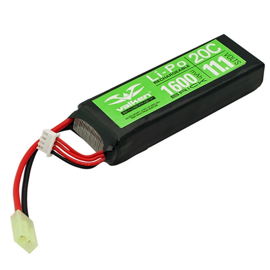 Valken Energy Mini Brick 11.1v LiPo 1600mAh 20C Airsoft Battery