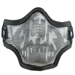 59074 Valken Tactical Wire Mesh Airsoft Face Mask ( Black Skull )