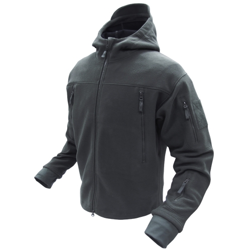 Condor Tactical Sierra Fleece Hooded Jacket ( Black )