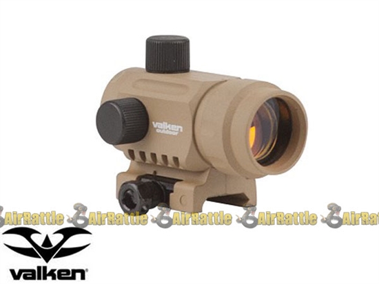 Valken Tactical Adjustable Mini Red Dot Sight Tan