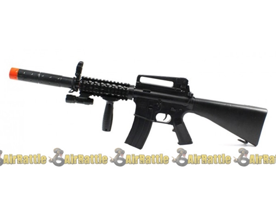 94447 Black Guard Tactical M16-A1 RIS Carbine Spring Airsoft Gun