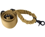Aim Sports Rifle Sling - One/Single Point Bungee - Tan (AOPST)