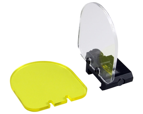 Aim Sports Flip Up Sight Lens Shield (Clear & Yellow)