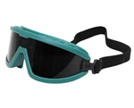 Safety Goggles - Green w/ Black Mirrored Lens