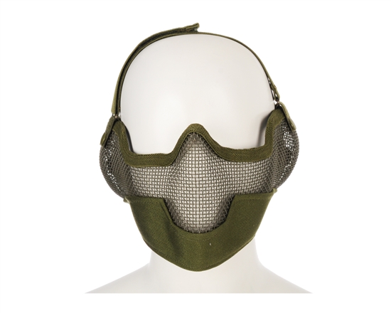 2G Striker Full Metal Face Mask w/ Ear Guard - OD Green