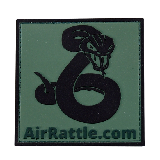 AirRattle.com PVC Rattlesnake Velcro Patch ( OD Green )