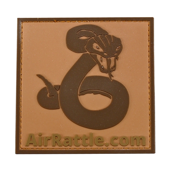 AirRattle.com PVC Rattlesnake Velcro Patch ( Tan )
