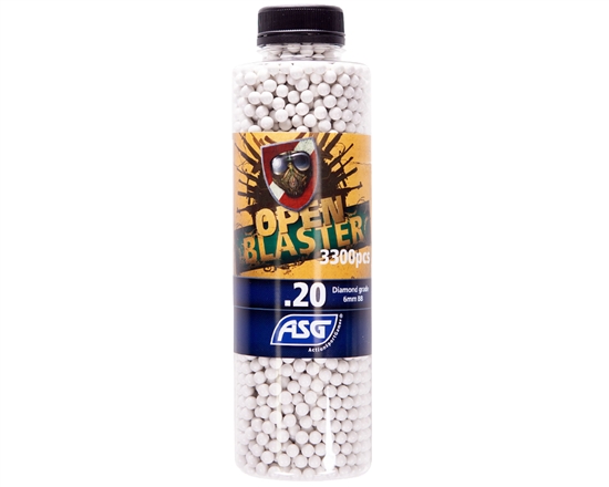 ASG Open Blaster Biodegradable Airsoft BB's - .20g - 3,300 (19419)